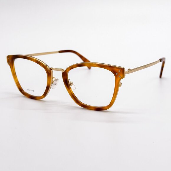 NEW CELINE CL 50002U 055 WOMEN LIGHT HAVANA EYEGLASSES CELINE CL50002U 055 - Picture 4 of 11